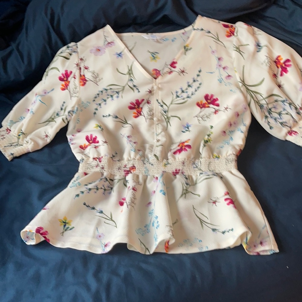 Spring floral blouse